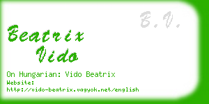 beatrix vido business card